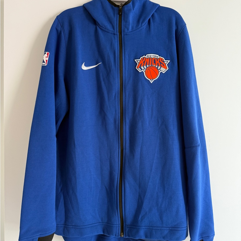 New w/o Tags NY Knicks Zip Hoodie Hooded Sweatshirt Warmup Nike NBA New York